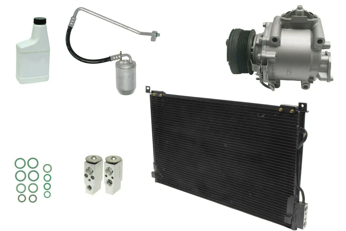 AC Compressor Kit with Condenser for Toyota Hilux (2012–2016)