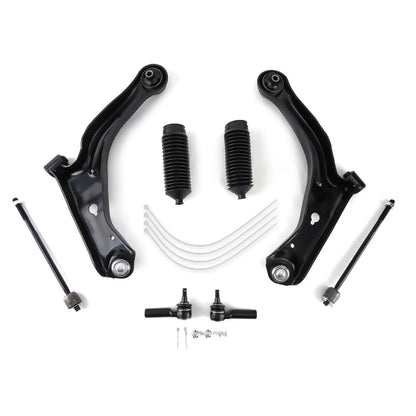Front Lower Control Arm Inner & Outer Tie Rod for 2009-2012 Ford Escape Tribute