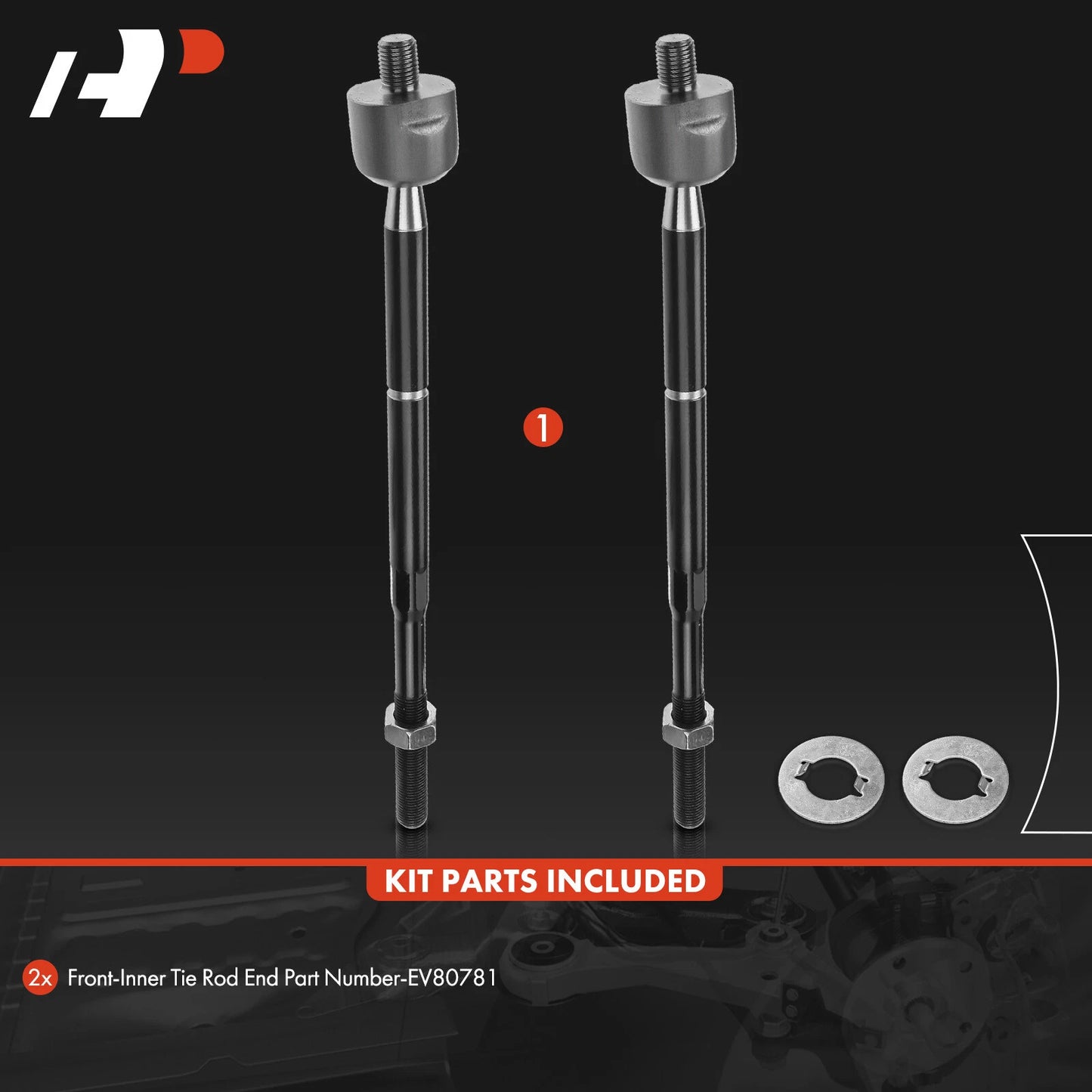 2X Front Inner Tie Rod End for Chevy Equinox (2005–2007) Pontiac Torrent