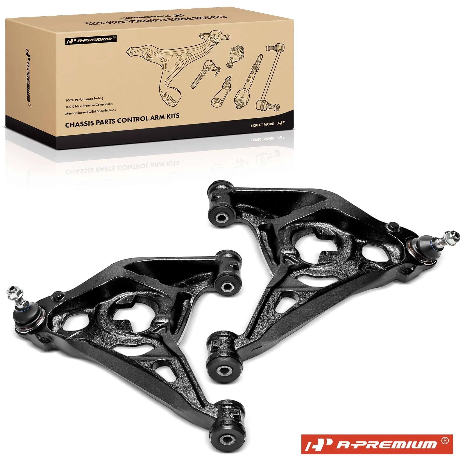 2X Front Lower Control Arm with Ball Joint for Chevy Express 2500 (2003–2023)