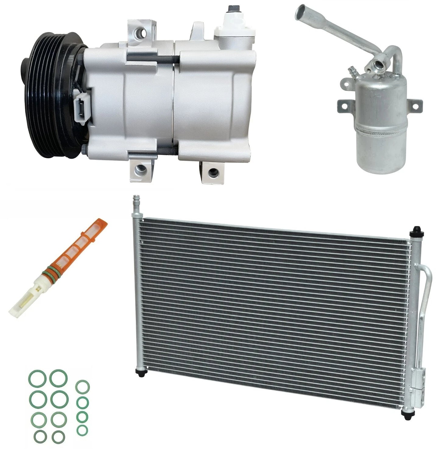 AC Compressor Kit with Condenser for Ford Focus 2.3L (2005–2007)
