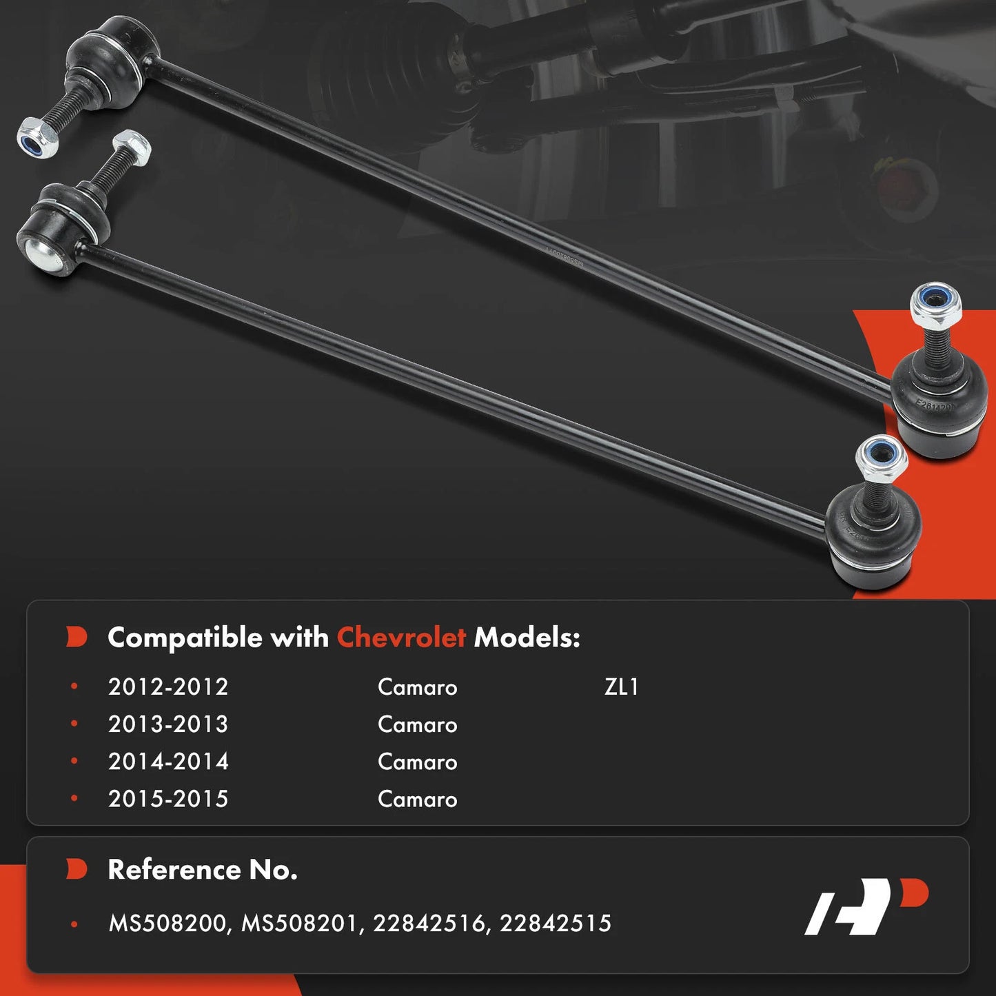 2X Front Sway Bar Link for Chevrolet Camaro (2012–2015)
