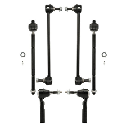 8pc Front Lower Control Arms, Tie Rods, Sway Bars for Chrysler Town & Country (2008–2020)