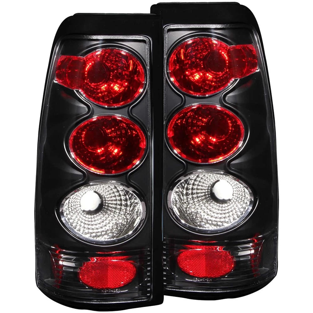 Black Clear Lens Tail Light Assembly for 1999-2006 GMC Sierra 1500