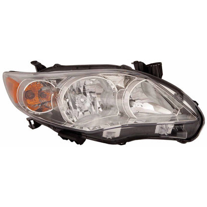 Replacement Passenger Side Head Light Assembly w/Chrome Bezel