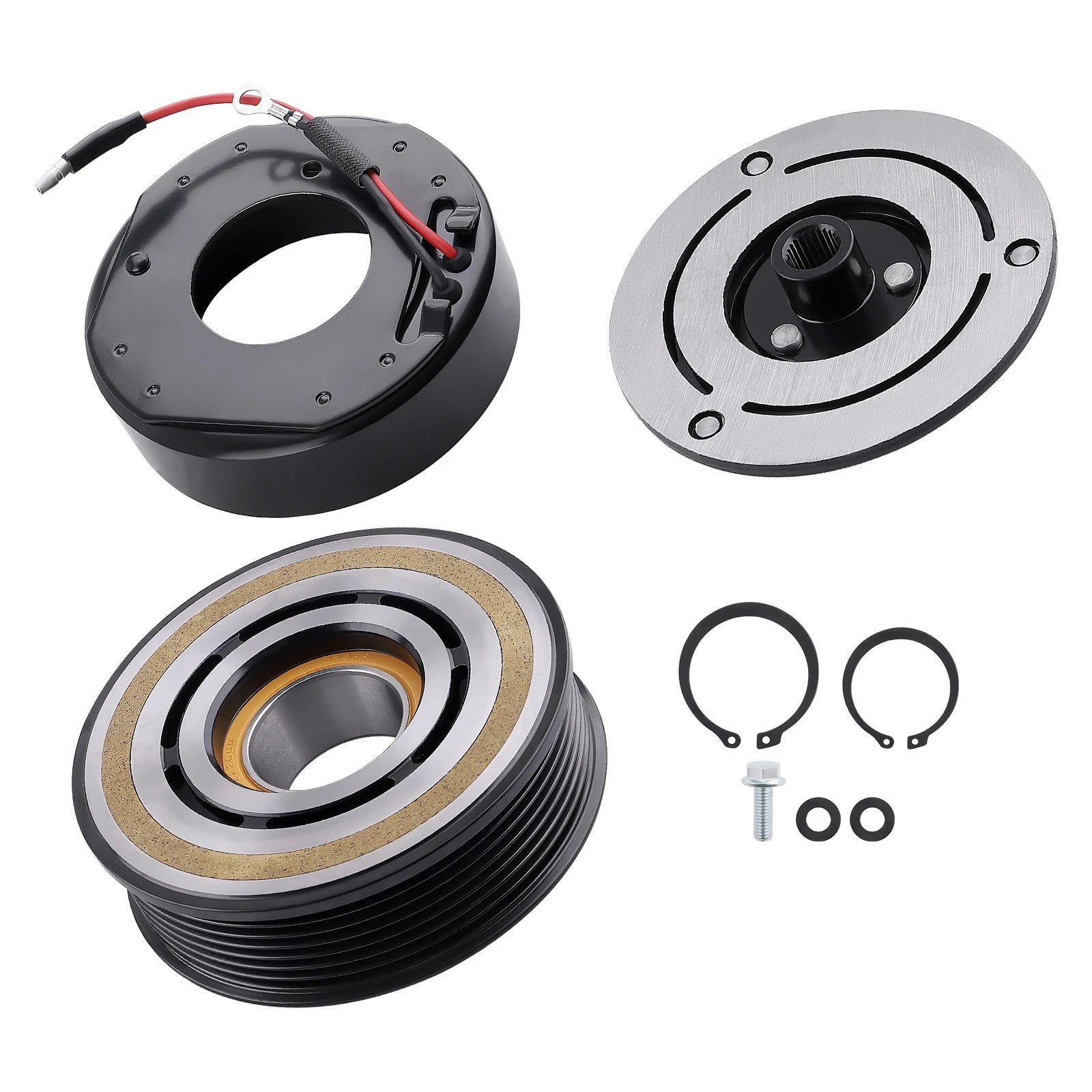 AC Compressor Clutch Coil Pulley Kit for Toyota Tacoma 2.7L (2005–2015)