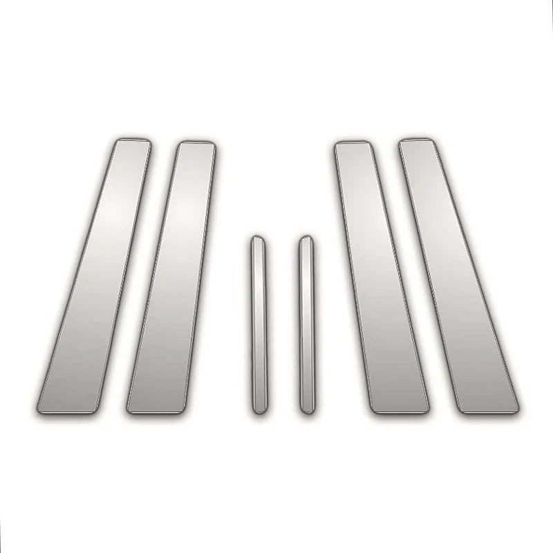 6 Pc Chrome Pillar Post Covers for Volkswagen Passat (2006–2008)