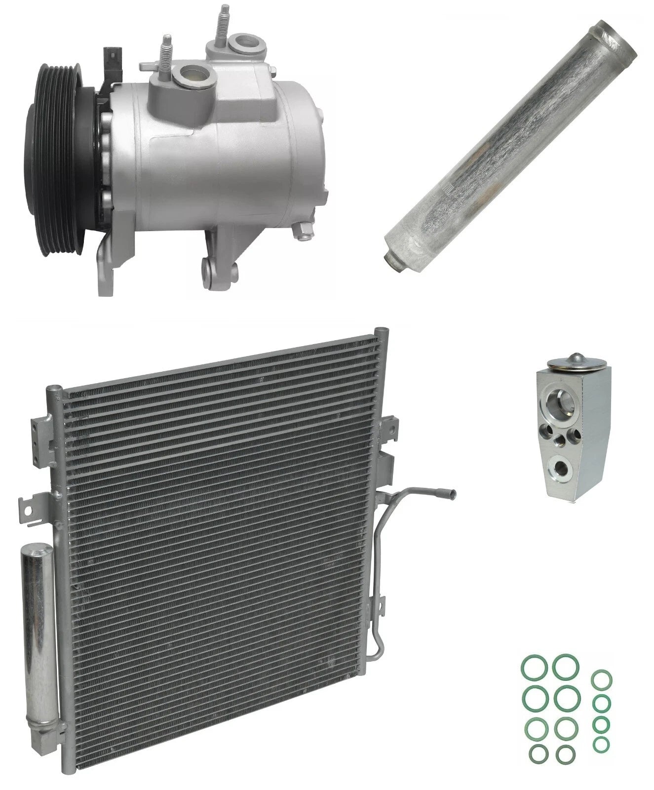 A/C Compressor Kit with Condenser for Jeep Liberty 3.7L V6 (2012–2012)