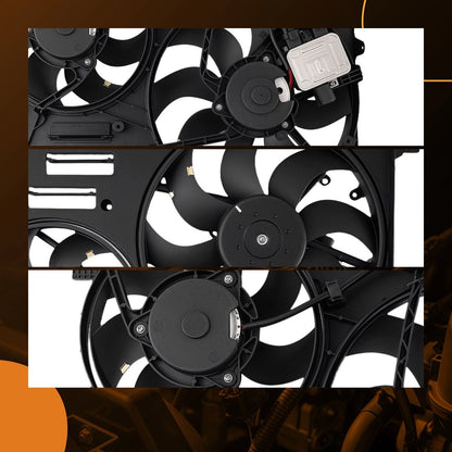 Dual Cooling Fan Assembly for Volvo S60 S80 V60 V70 XC60 XC70 (2011–2019)
