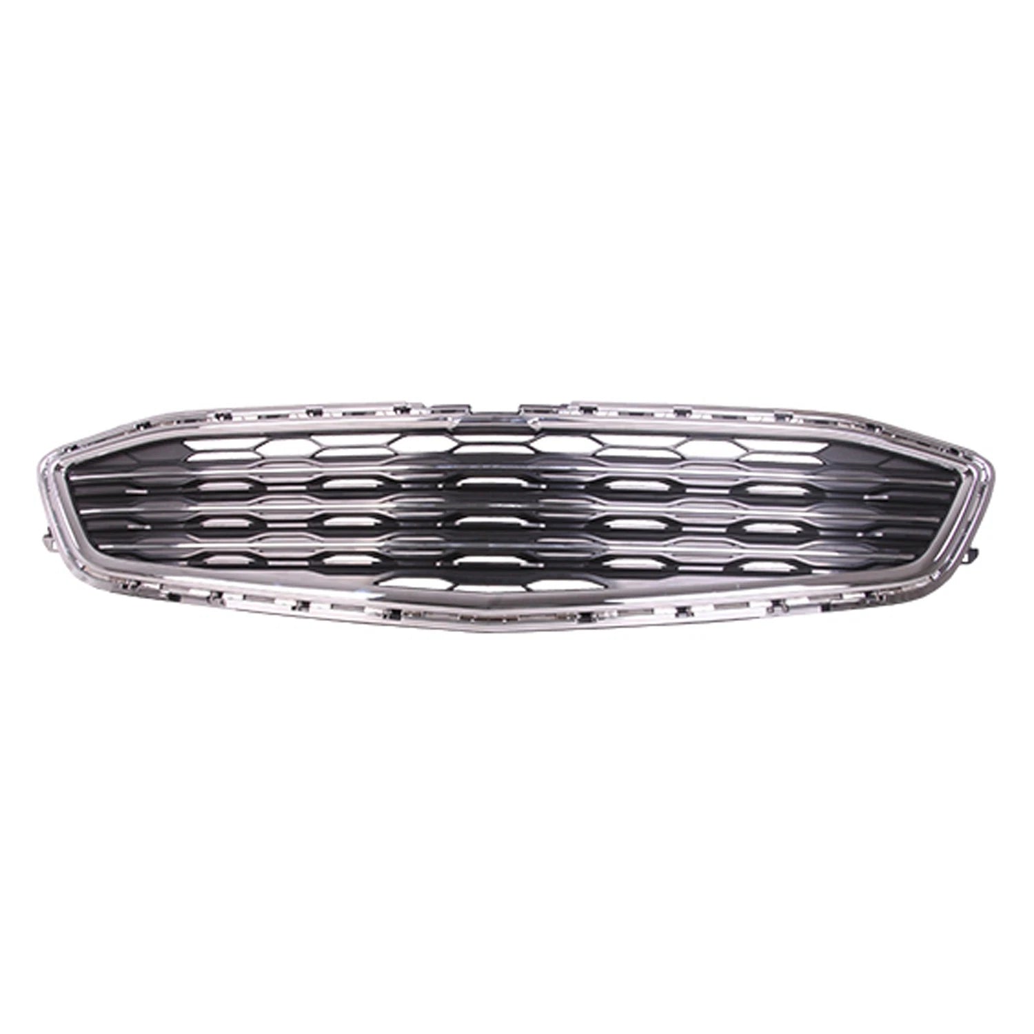 Replacement Black Chrome/Matte ABS Plastic Front Center Grille