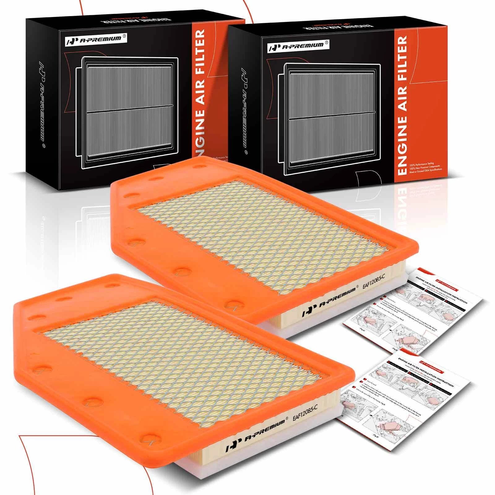 2X Engine Air Filter for Chevrolet Malibu (2016–2022) Buick LaCrosse (2018–2019)