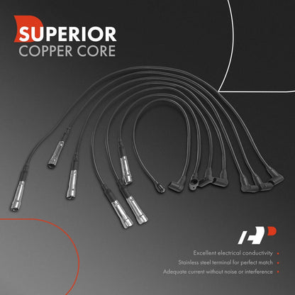 7x Spark Plug Wire Set for Benz W114 W123 W116 (1973–1976)