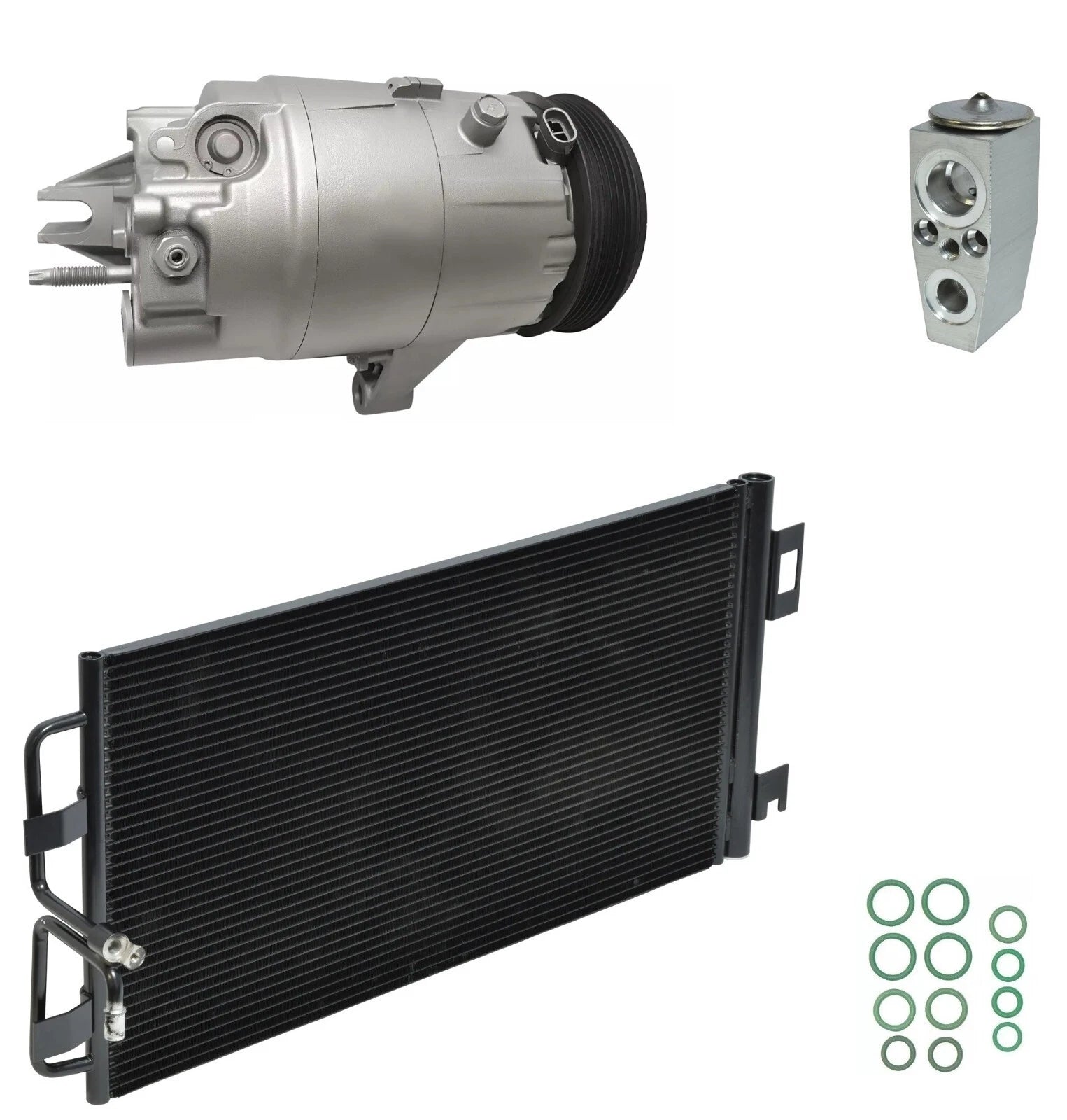AC Compressor Kit With Condenser for Buick Allure 3.8L (2009)