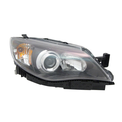 Replacement Passenger Side Black Halogen Head Light Assembly (See Fitment Chart)
