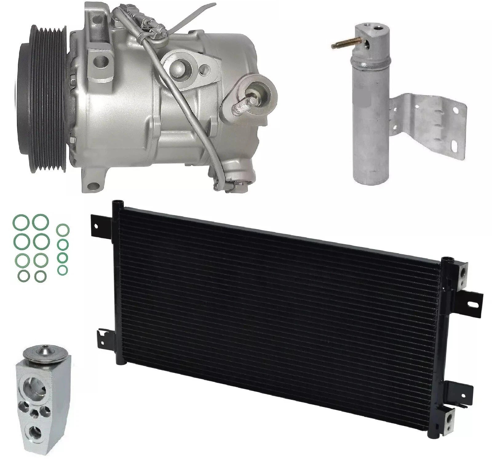 AC Compressor Kit With Condenser for Dodge Caliber 2.0L (2011–2011)