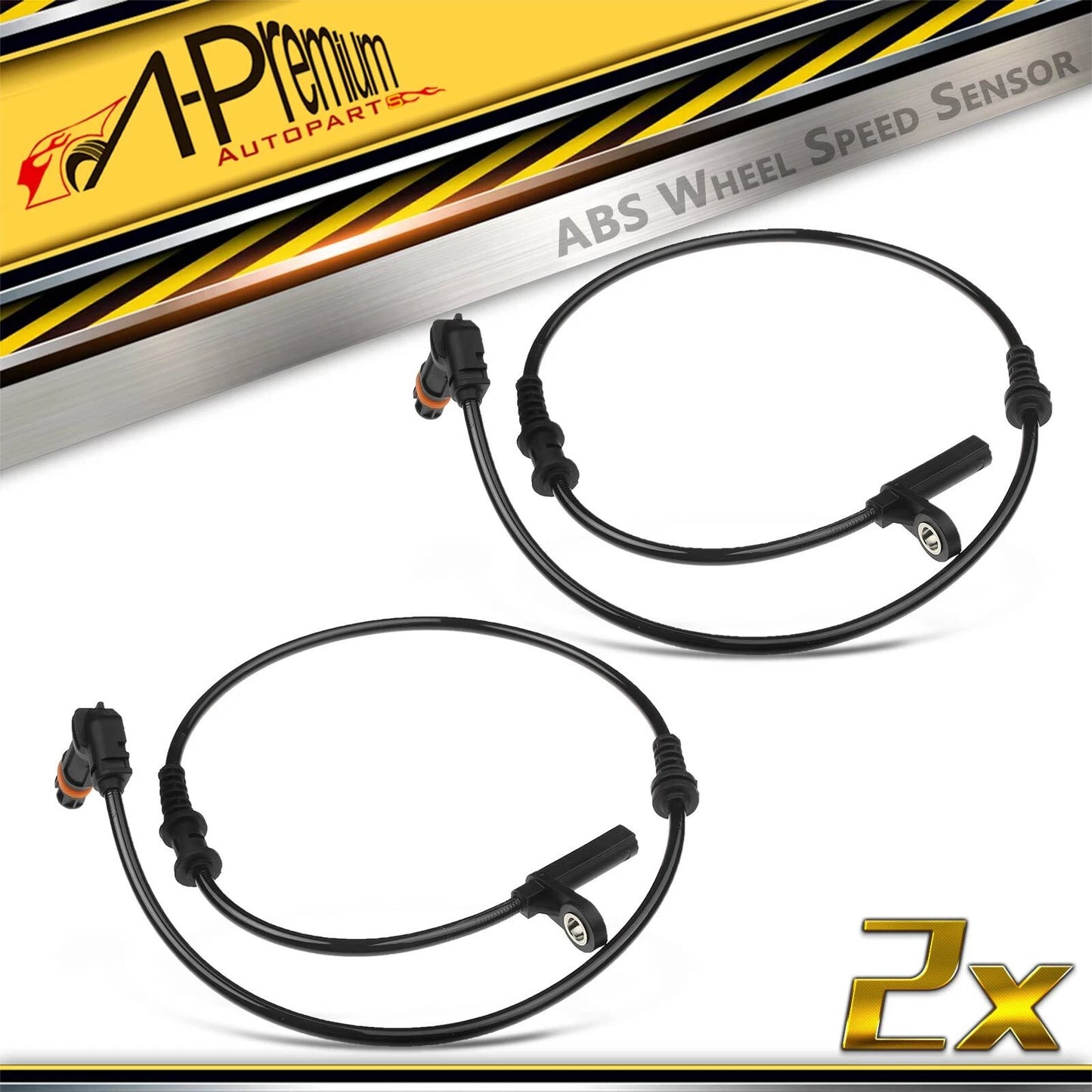 2X Front ABS Wheel Speed Sensor for Mercedes-Benz C300 C350 (2008–2011)