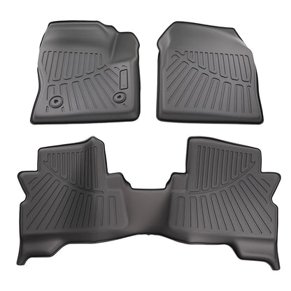 Black Carpet Floor Mats for Ford Escape C-Max (2013–2019) TPE Rubber