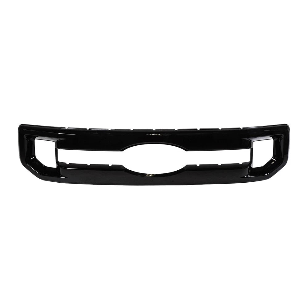 1pc Grille Overlay for 2020-2022 Ford F-250 & F-350 XL/XLT - Gloss Black