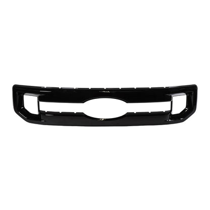 1pc Grille Overlay for 2020-2022 Ford F-250 & F-350 XL/XLT - Gloss Black