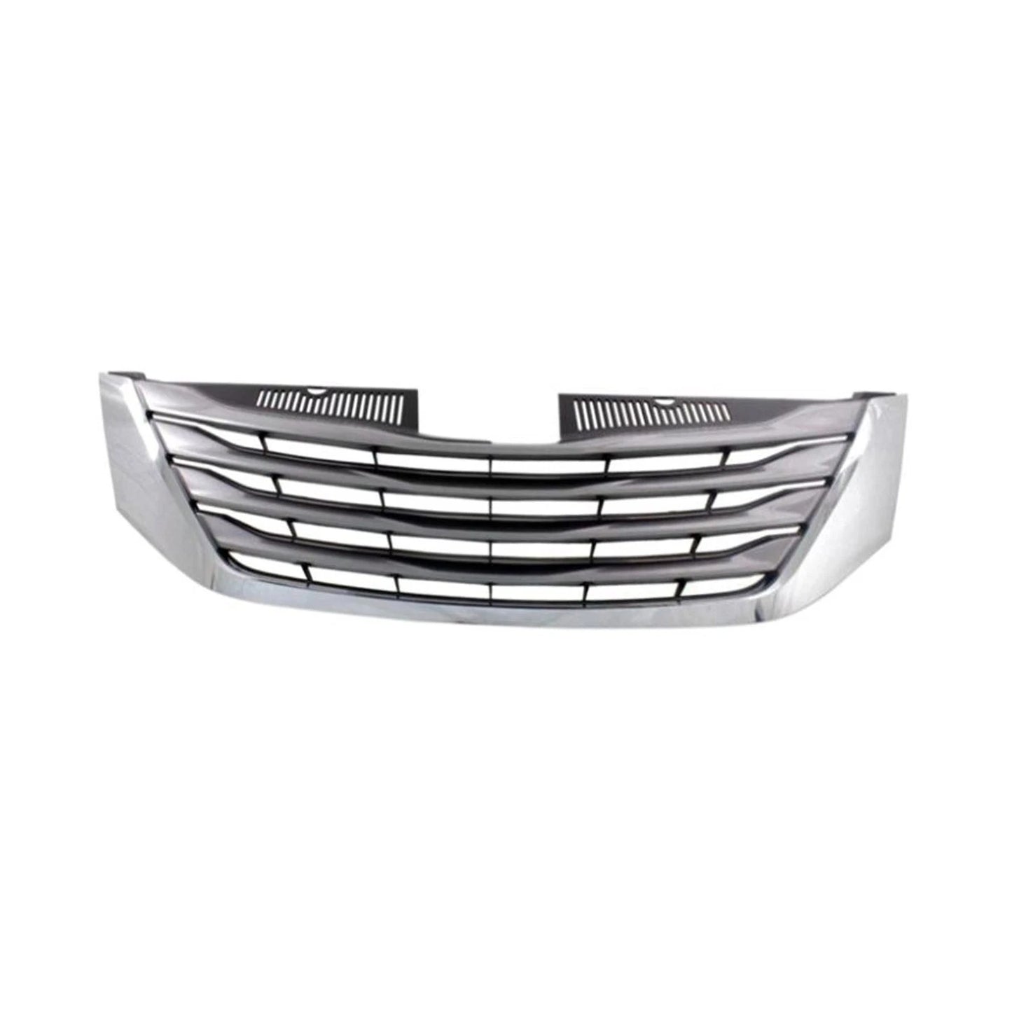 Front Grille Replacement Gray Chrome Plastic for Toyota Sienna (2015–2017)