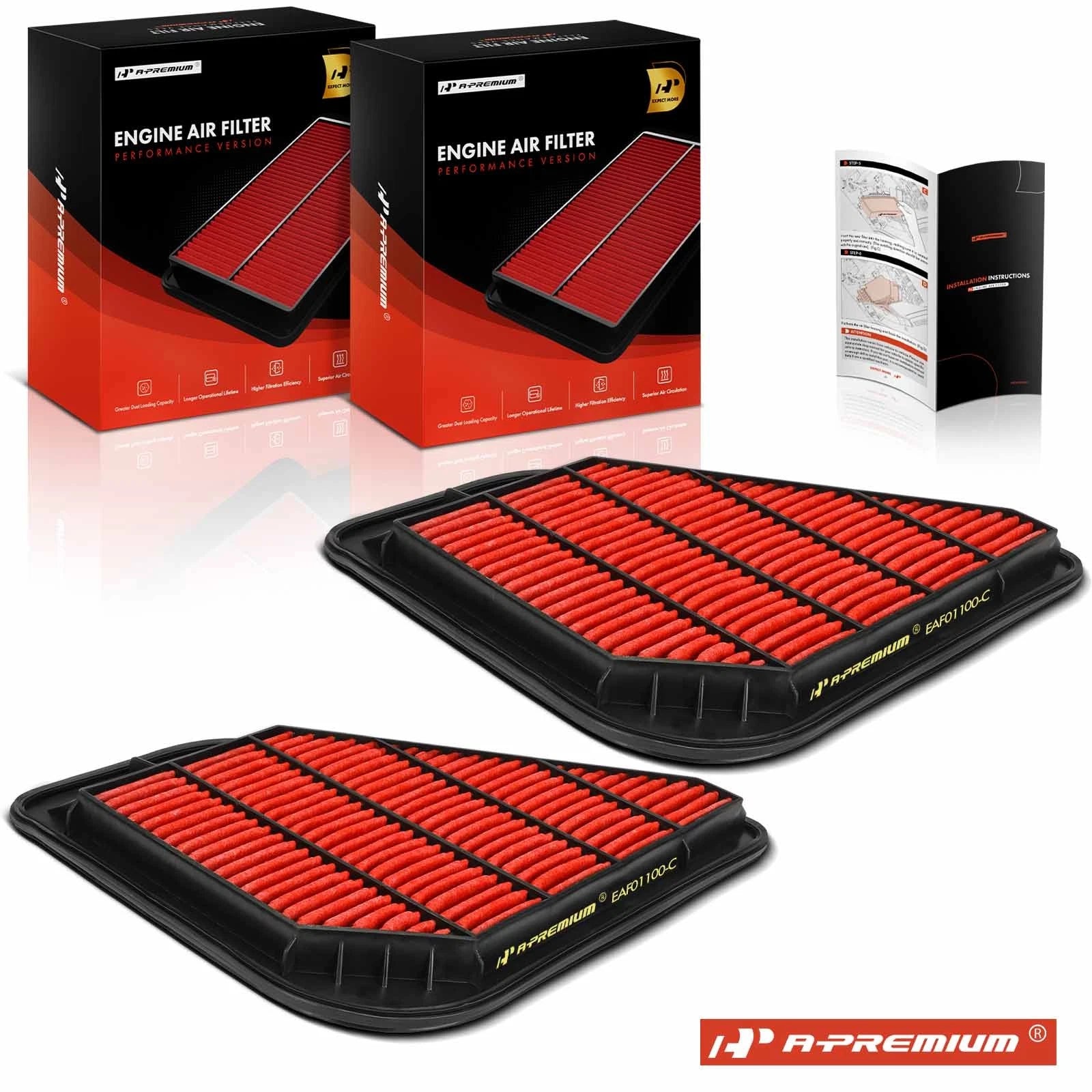 2X Performance Engine Air Filter for Chevrolet Traverse (2018–2023)