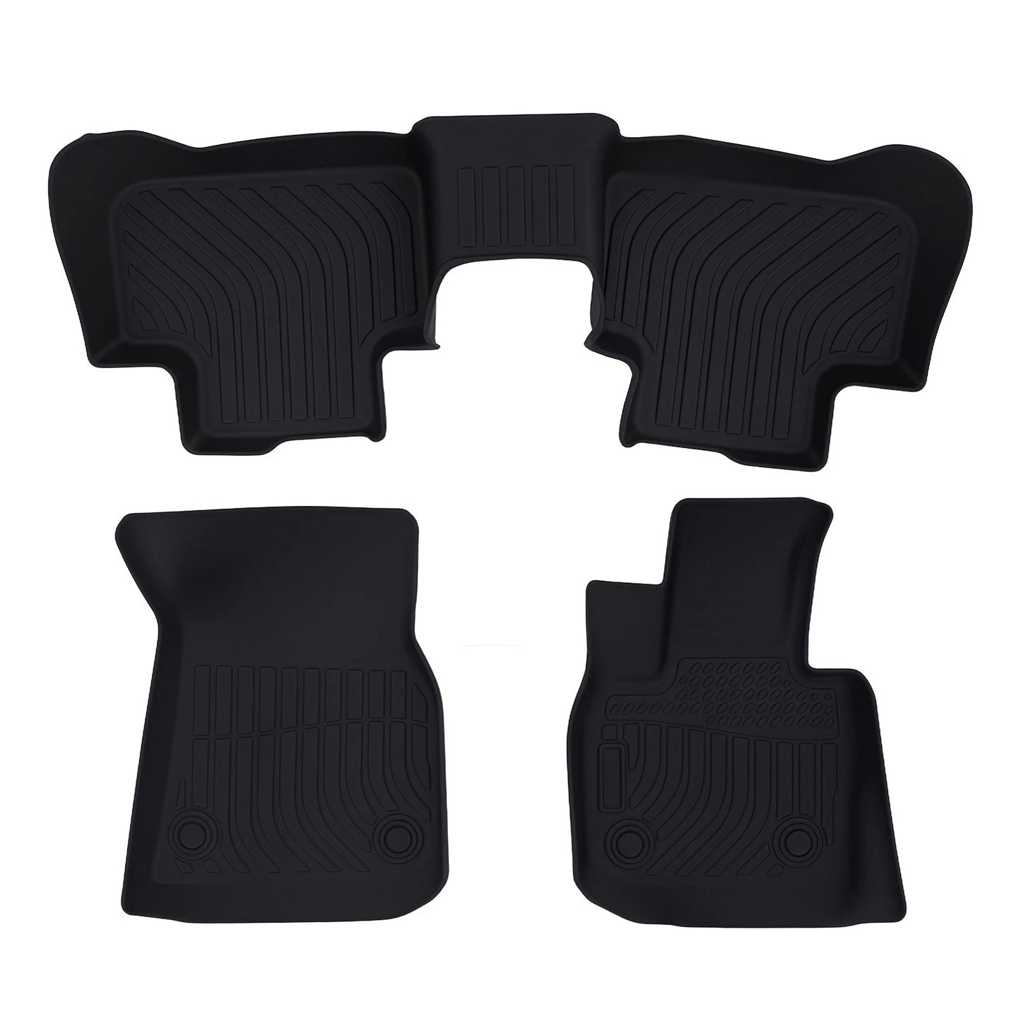 All-Weather Floor Mat Set for BMW X3/X4 (2018–2025) TPE Rubber Black