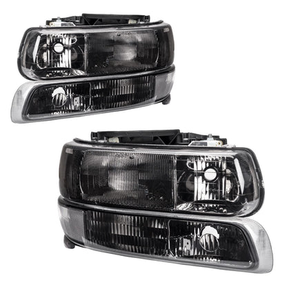 Headlight Assembly with Signal Lights for Chevrolet Silverado 1500 (1999–2002)