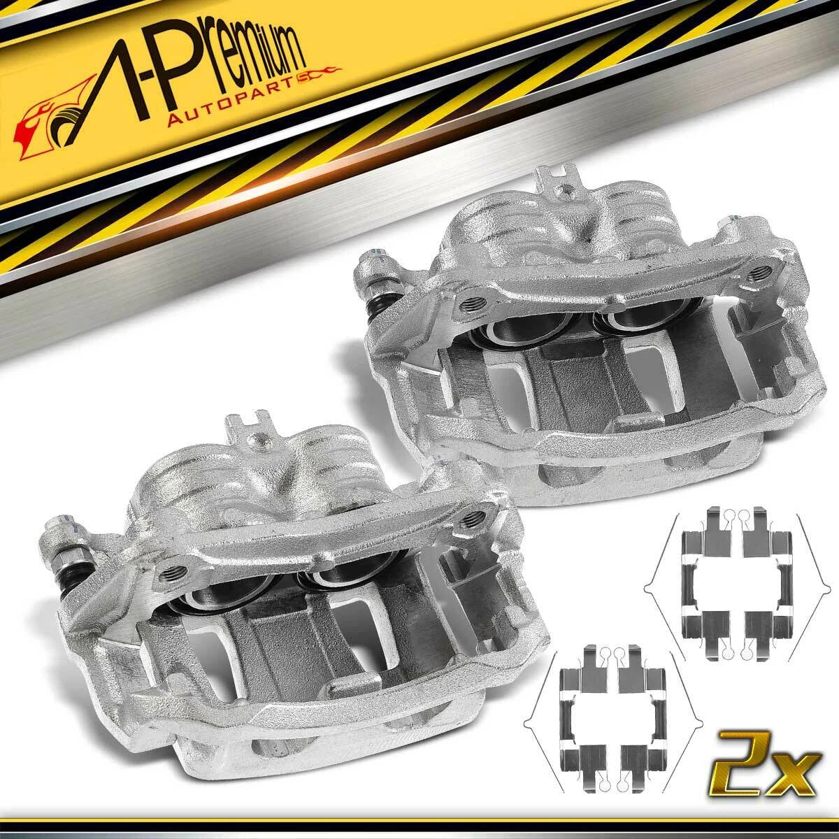 2Pcs Brake Caliper with Bracket Front for Nissan Leaf (2011–2013)