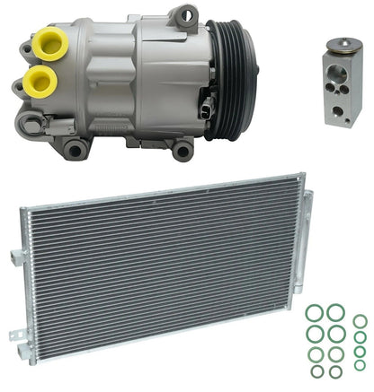 AC Compressor Kit with Condenser Replacement for Fiat 500X 1.4L (2017–2018)