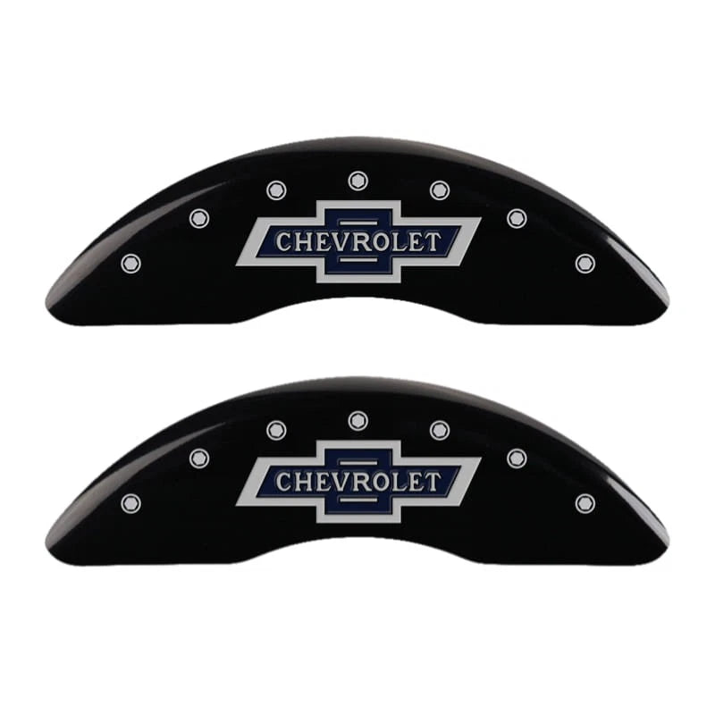 Black Caliper Covers Set Engraved for Chevrolet Silverado 3500HD (2020–2024)