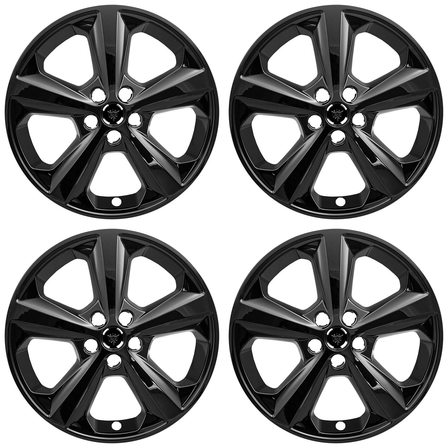 18" Gloss Black Wheel Skins for 2015-2021 Ford Edge - UQSK0239
