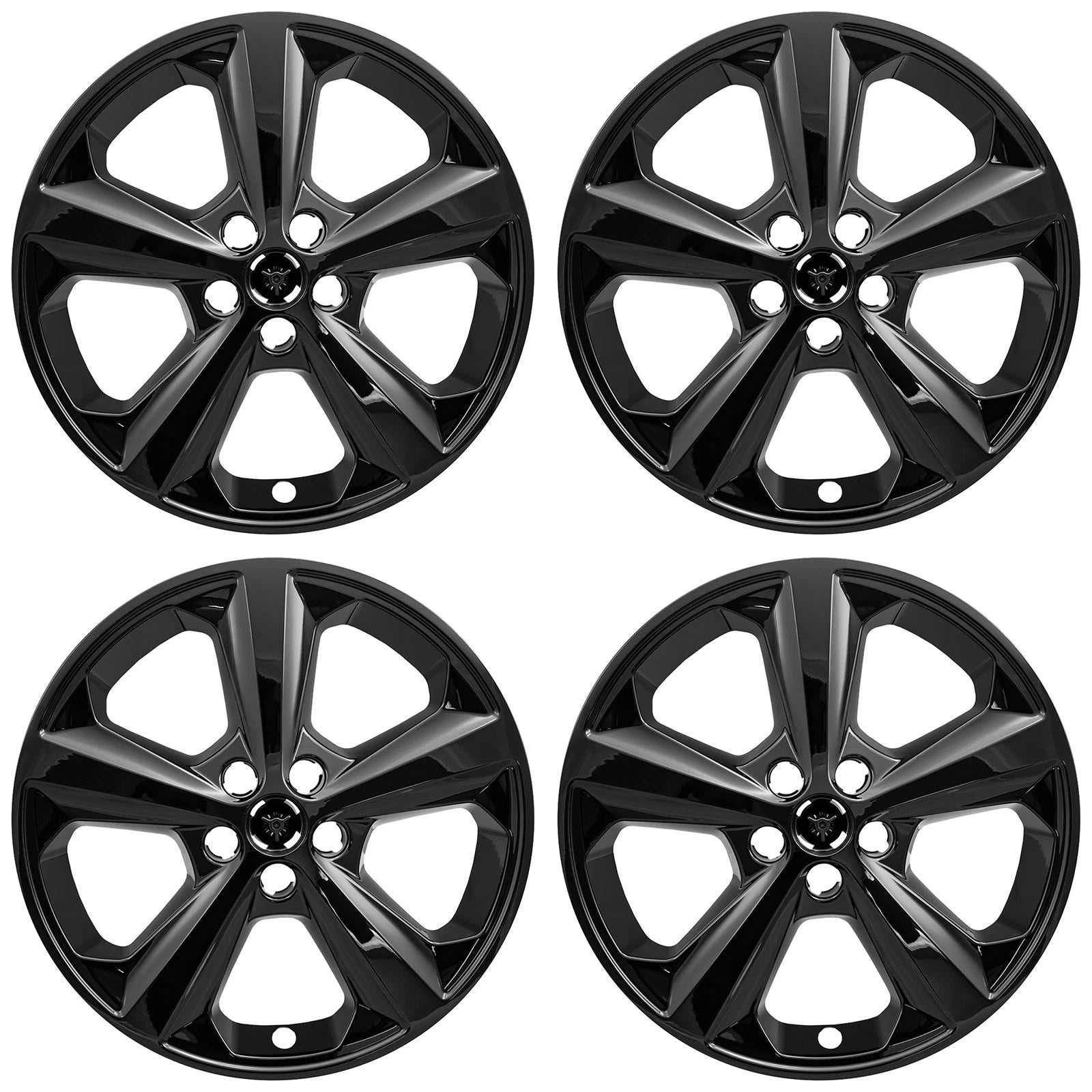 18" Gloss Black Wheel Skins for 2015-2021 Ford Edge - UQSK0239