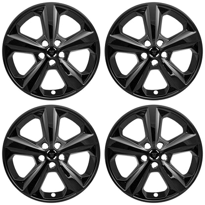 18" Gloss Black Wheel Skins for 2015-2021 Ford Edge - UQSK0239