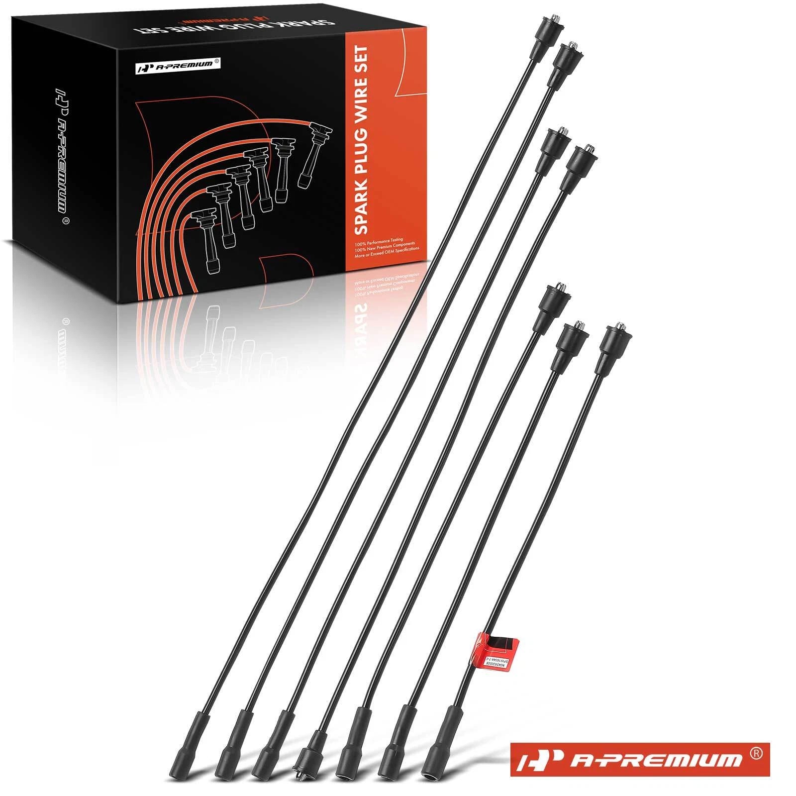 7Pcs Spark Plug Wire Set for Chevrolet Malibu (1964–1967, 1973–1974)