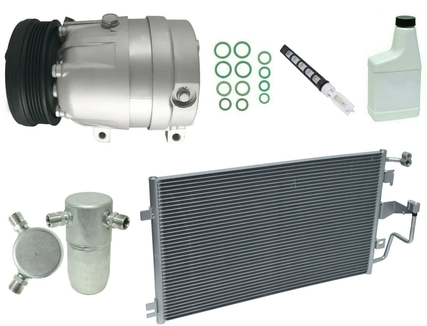 AC Compressor Kit Replacement with Condenser for Toyota Camry (2007–2011)