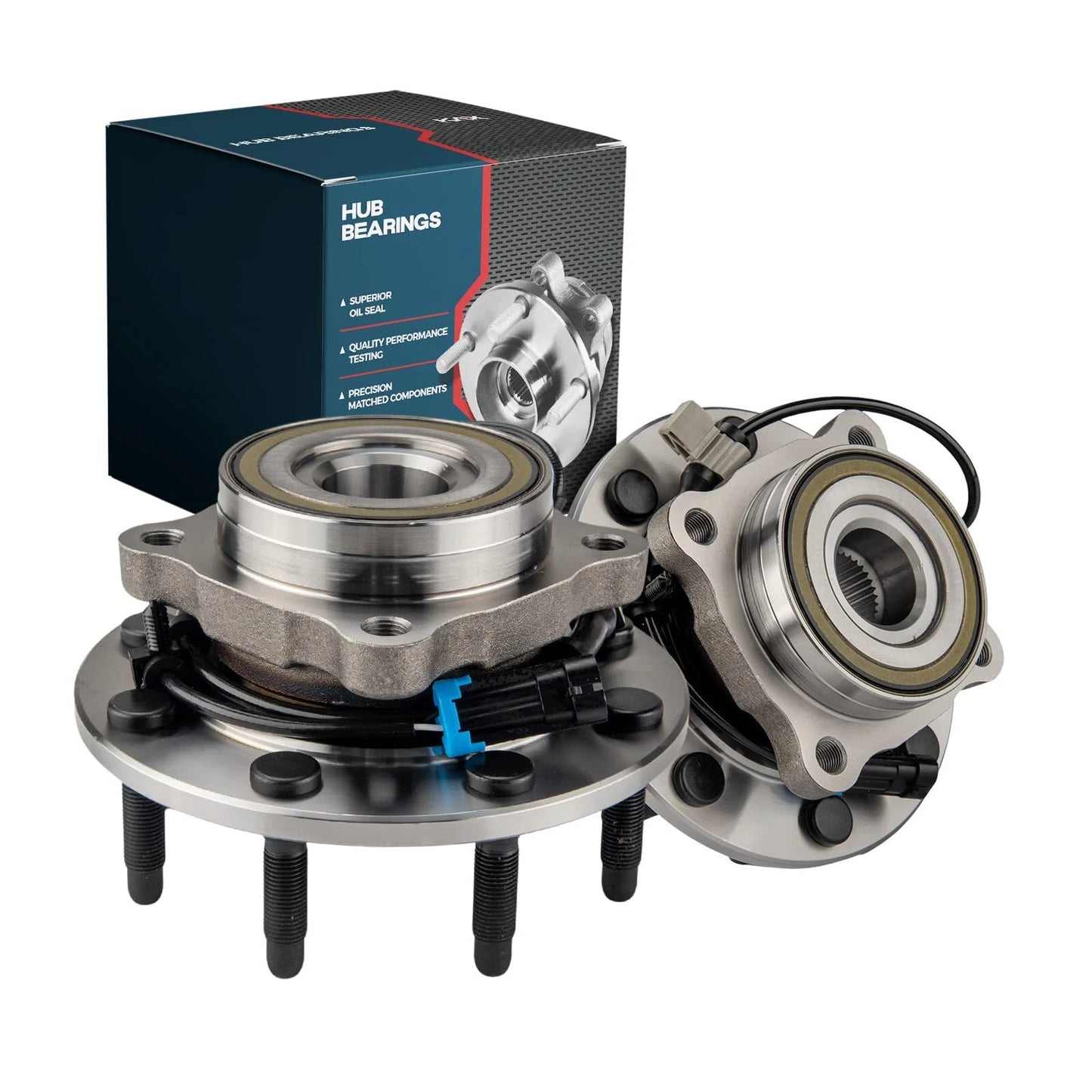 2pc Front Wheel Hub Bearings for Chevrolet Silverado GMC Sierra (2011–2019)