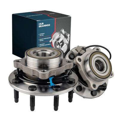 2pc Front Wheel Hub Bearings for Chevrolet Silverado GMC Sierra (2011–2019)