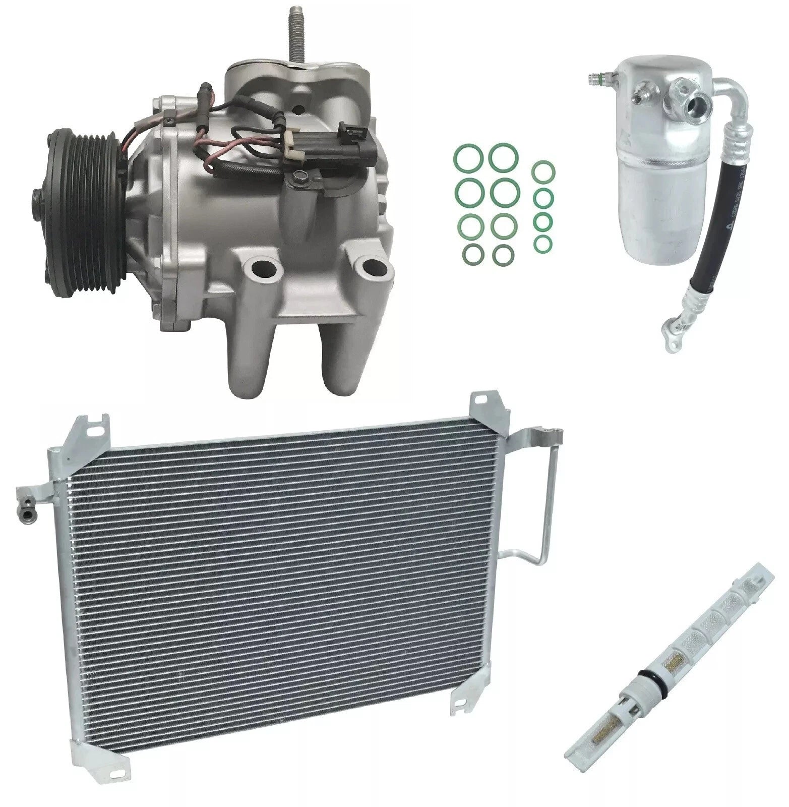 A/C Compressor Kit With Condenser for Chevy Trailblazer 2002–2009