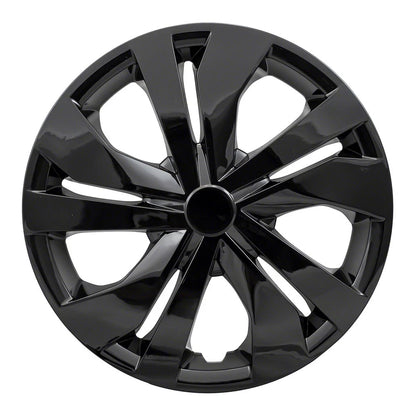 5 Double Spoke Gloss Black Wheel Covers for 2020 Nissan Versa Sedan (15 in)