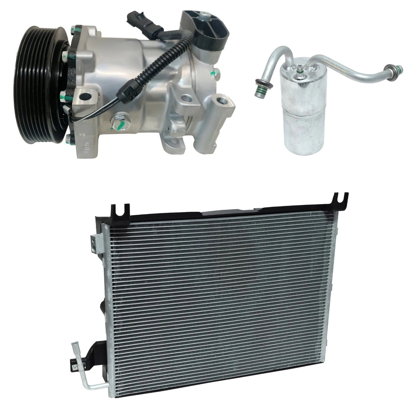 AC Compressor Kit with Condenser for Dodge Ram 4000 5.9L (2001–2001)