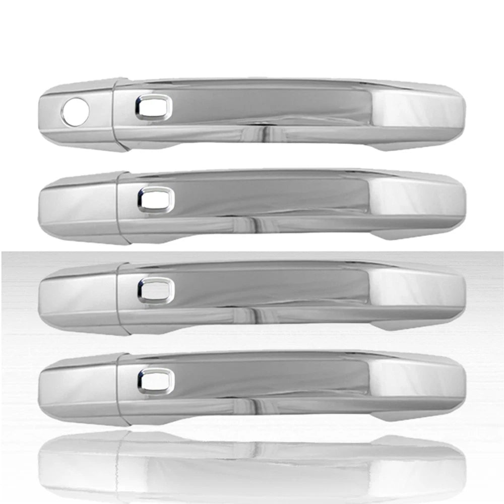 4dr Door Handle Cover Set w/Smart Key for 2015-2019 GMC Sierra 2500 HD - Chrome