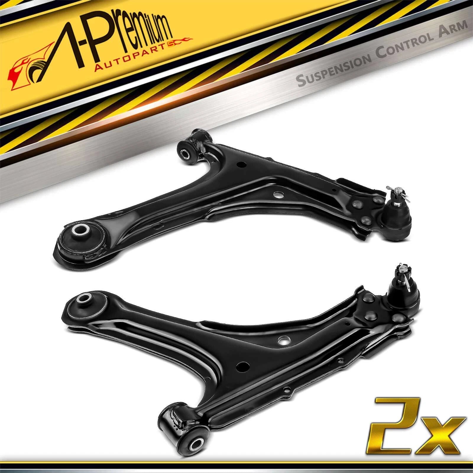 2X Front Lower Control Arm with Ball Joint for Chevy Pontiac