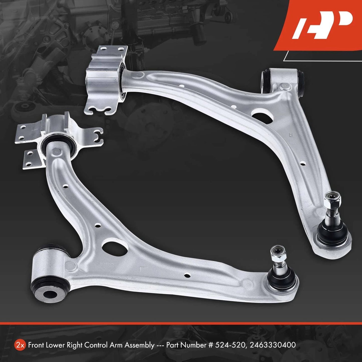 2X Front Lower Control Arms for Mercedes-Benz CLA250 (2014–2020)