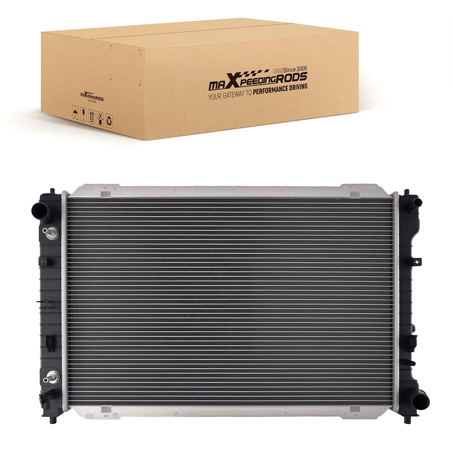 Aluminum Radiator for Ford Escape 2.3L (2005–2008) Cross Flow AT Plastic