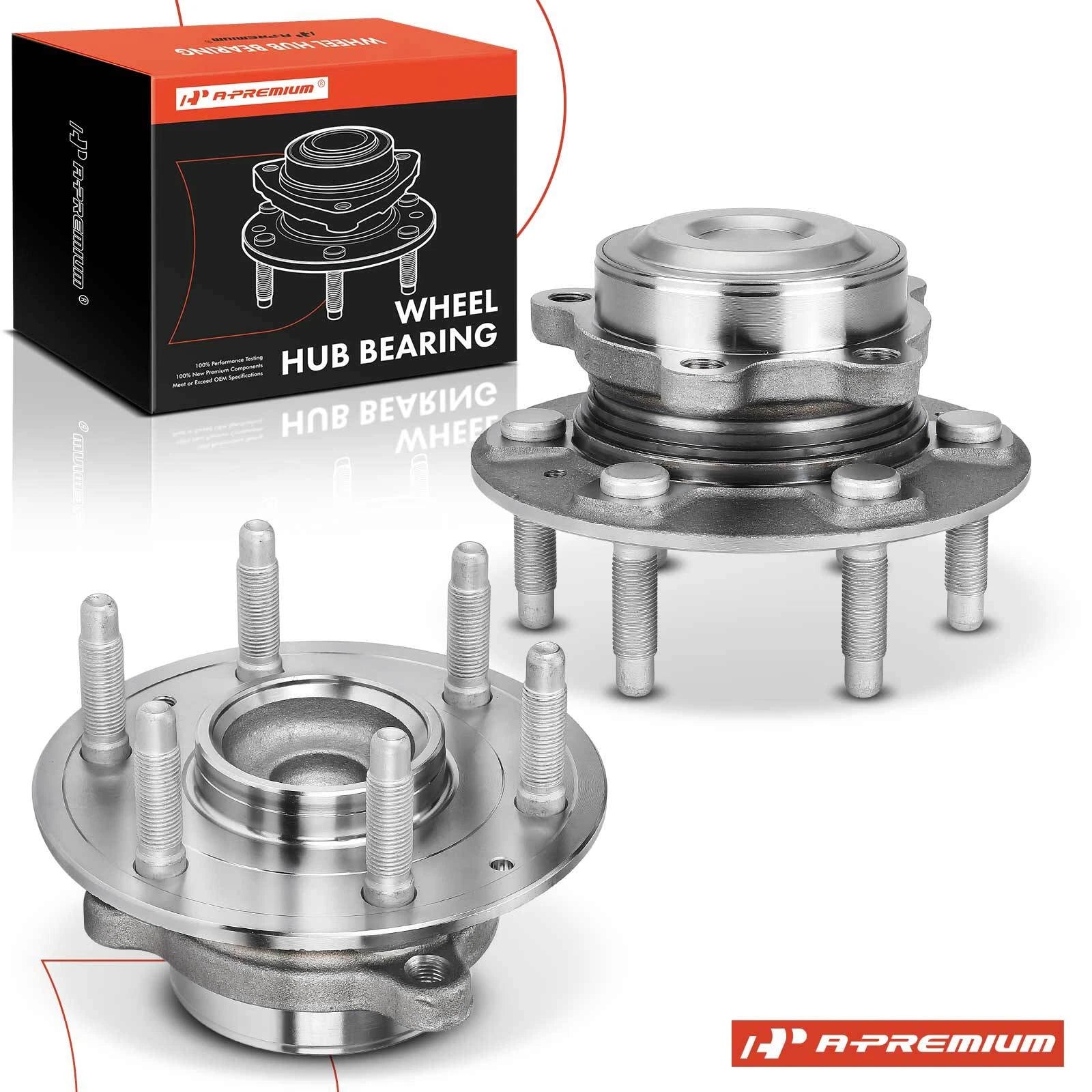 2X Front Wheel Hub & Bearing Assembly for Chevy Silverado 1500 Tahoe (2007–2018)