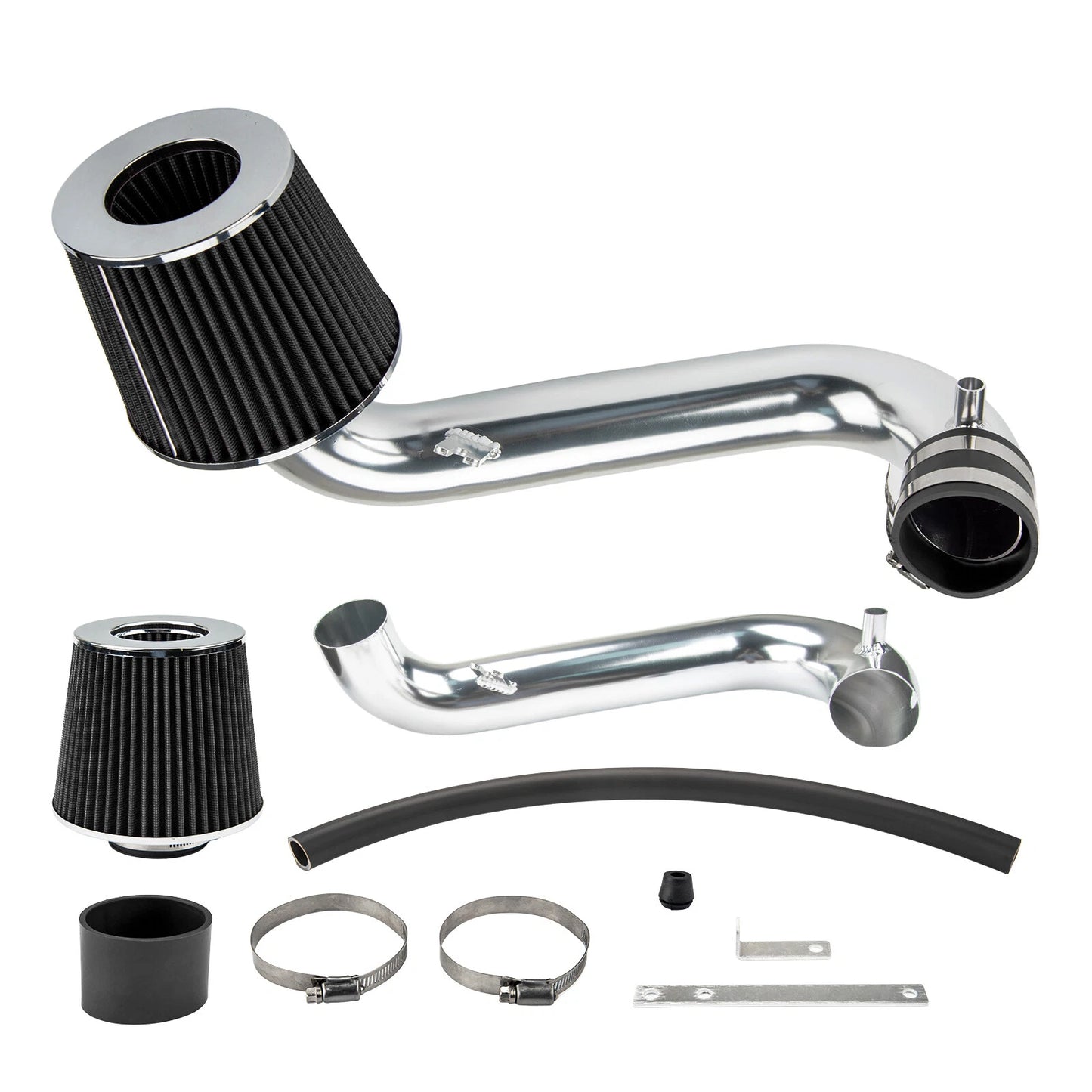 Black Cold Air Intake System with Red Filter for 2001–2005 Honda Civic DX/LX/EX/GX/VP