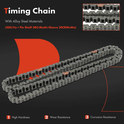 5X Timing Chain Kit for Chevrolet Spark (2013–2015) L4 1.2L