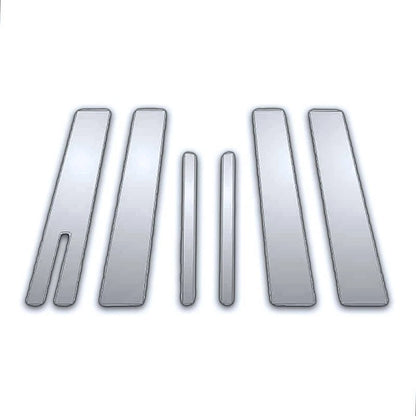 6Pc Chrome Pillar Post Covers for Lincoln Aviator (2004–2009)