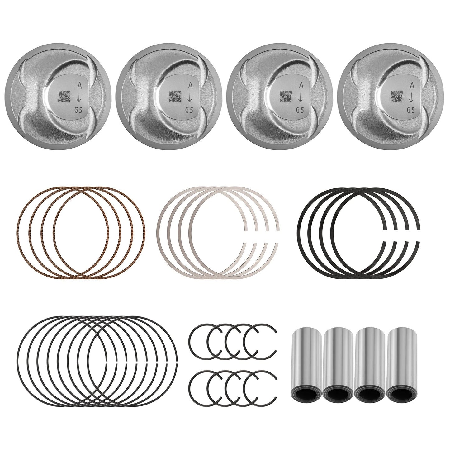 Engine Piston with Rings Kit for Kia Sorento Optima Hyundai Sonata (2011–2019)