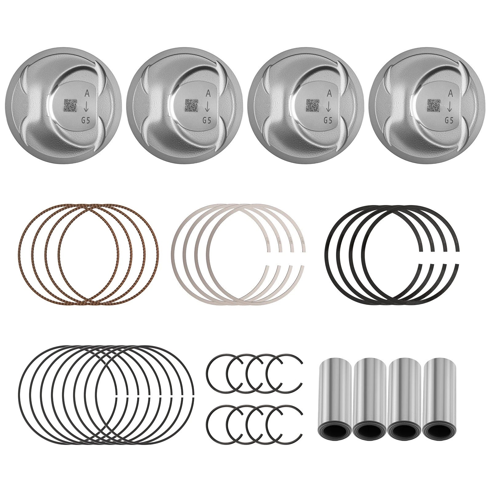 Engine Piston with Rings Kit for Kia Sorento Optima Hyundai Sonata (2011–2019)